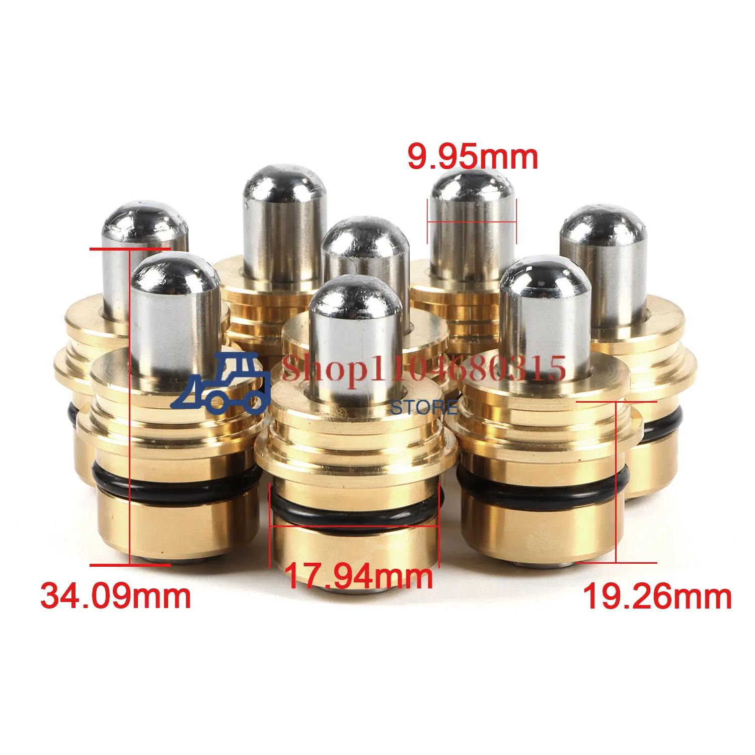 

8pcs 289-8451 Oil Seal Joystick Handle Bullet Excavator Plungers For E216b Exterior Door Panels Frames Exterior Parts
