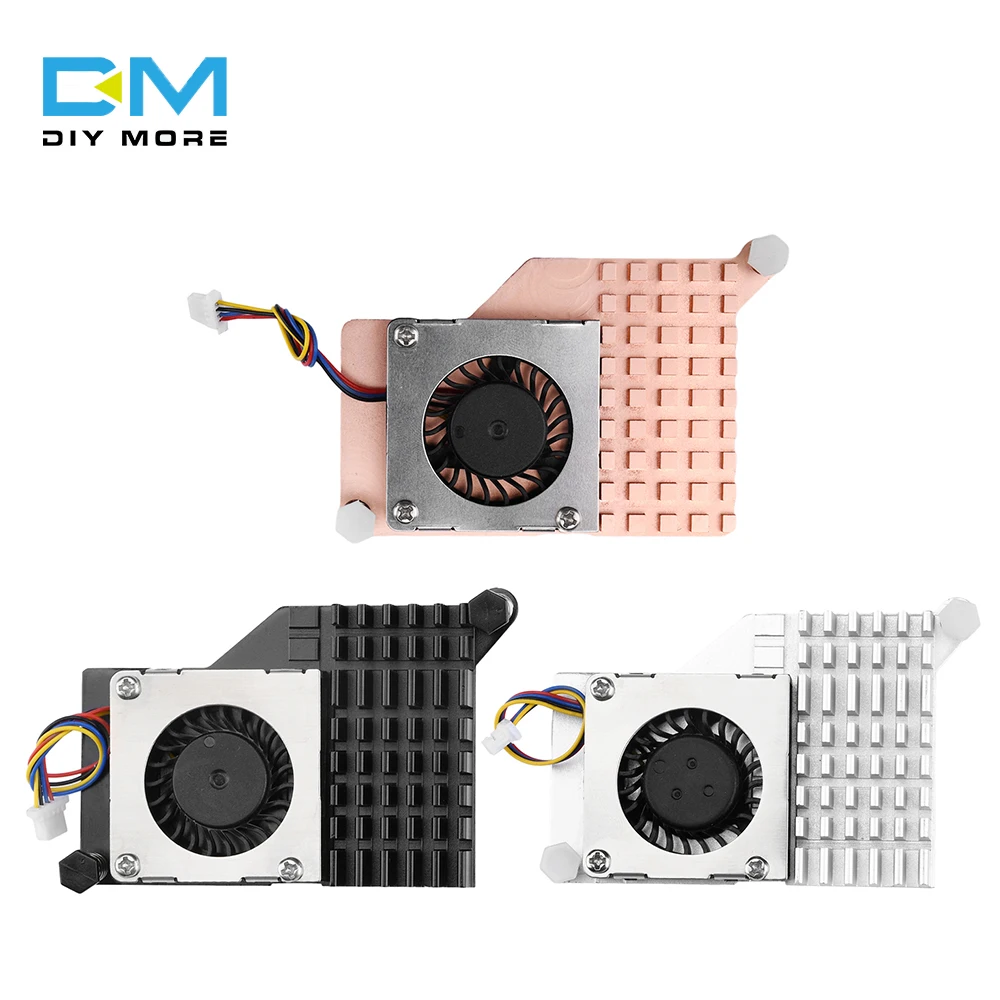 Diymore Radiator for Raspberry Pi 5 Generation Speed Control Turbo Silent Cooling Fan blower Heat sink and turbo fan combination