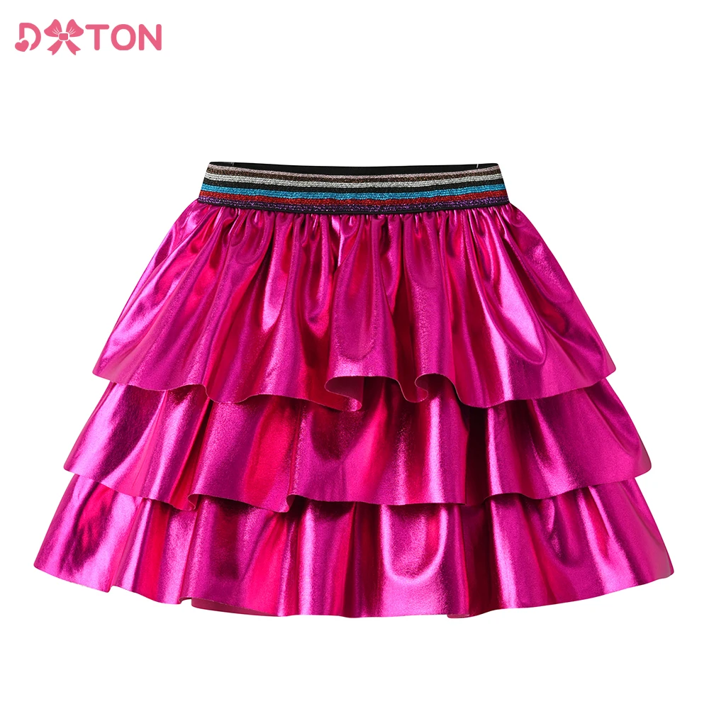 DXTON Kids Girls Tutu Ballet Skirt Children Shiny Sequins Prom Birthday Party Layered Princess Pleated Skirt Kid Summer Costumes