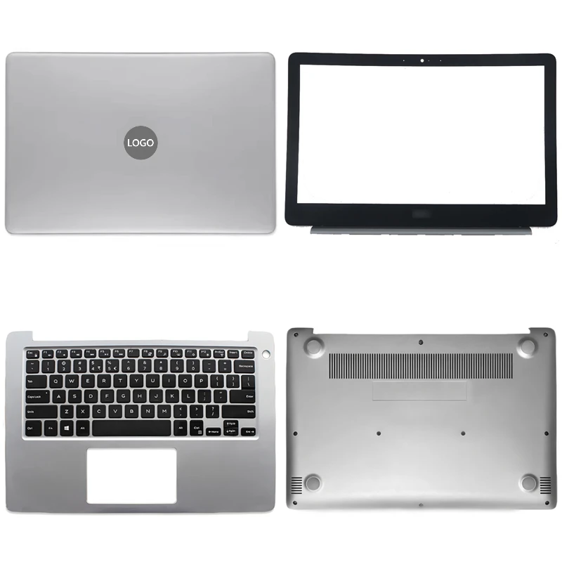 

New Original For Dell Inspiron 13 5370 Laptop LCD Back Cover Front Bezel Upper Palmrest Bottom Base Case Keyboard Hinges