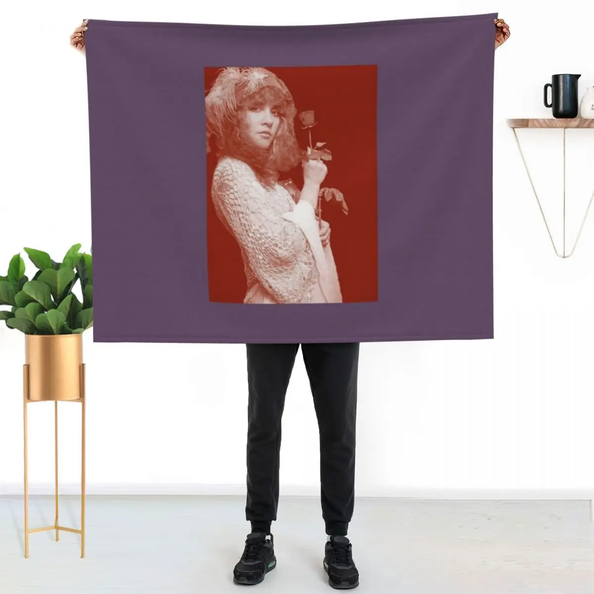 Stevie Nicks Red Throw Blanket Stylish Decor Blanket Gift for Friends Roommate