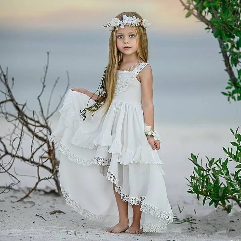 Flower Girl Dresses Fluffy Sleeveless Floor Length First Communion Piano Formal Wear Gown Formal Wear Events