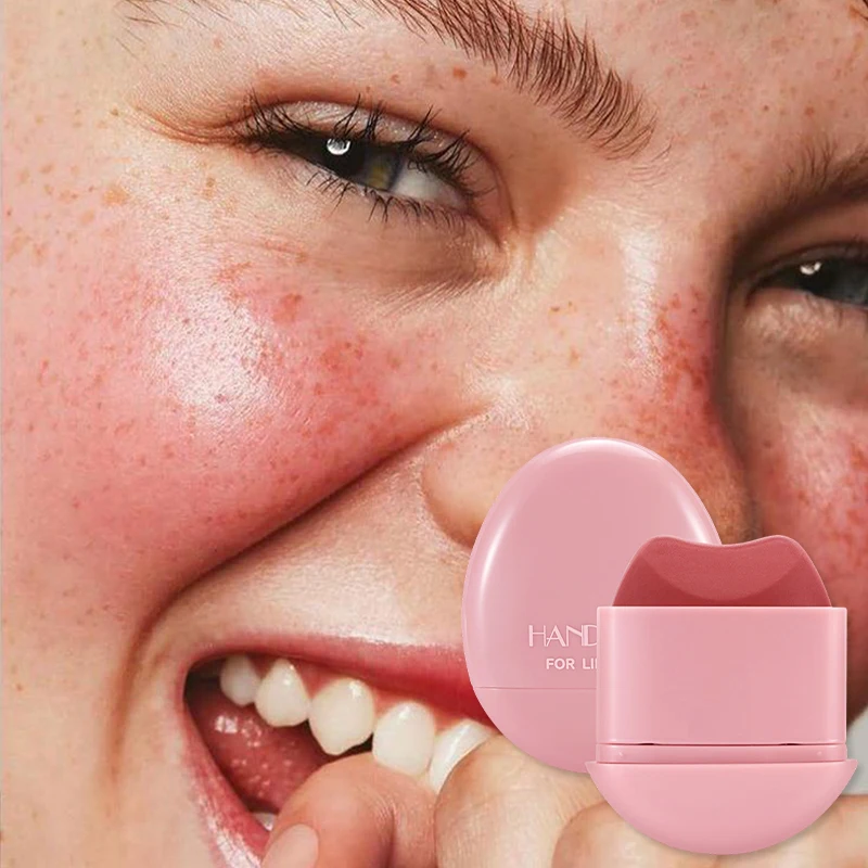 Bâton de fard à joues polyvalent 2 en 1, couleur unique, mat, facile à appliquer, longue durée, maquillage naturel pour les yeux, rouge à lèvres