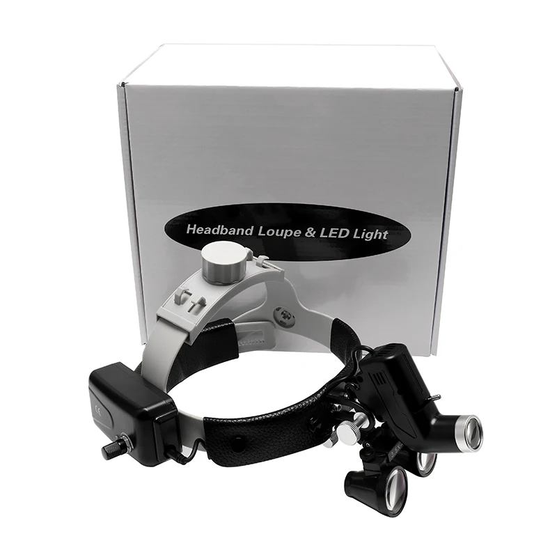 Dentist Binoculars Dental Loupes 2.5X/3.5X ENT Headlight Surgical 5W Medical Headlight Dental Unit Lamp Surgical Magnifiers