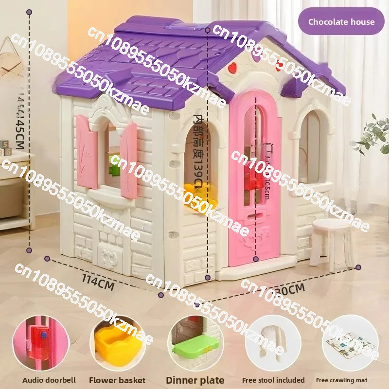 Plastic Kids Role Play Tent | Indoor Toy Game House for Playing
