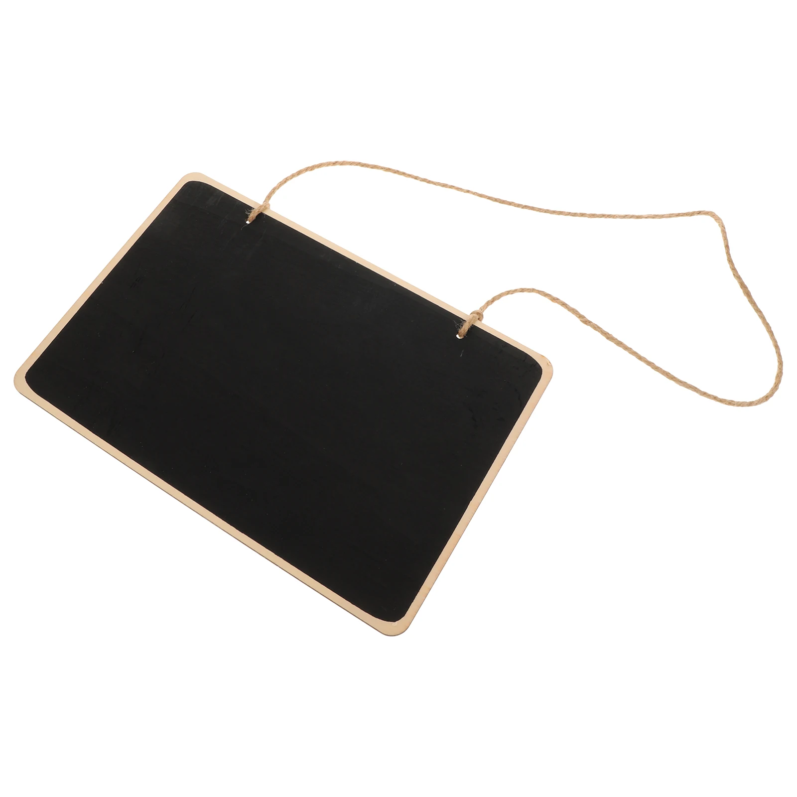 

Mini Blackboard Wood Chips DIY Writing Hanging Chalk Erasable Wall Memo Small Door Sign Chalkboard Wooden Decor