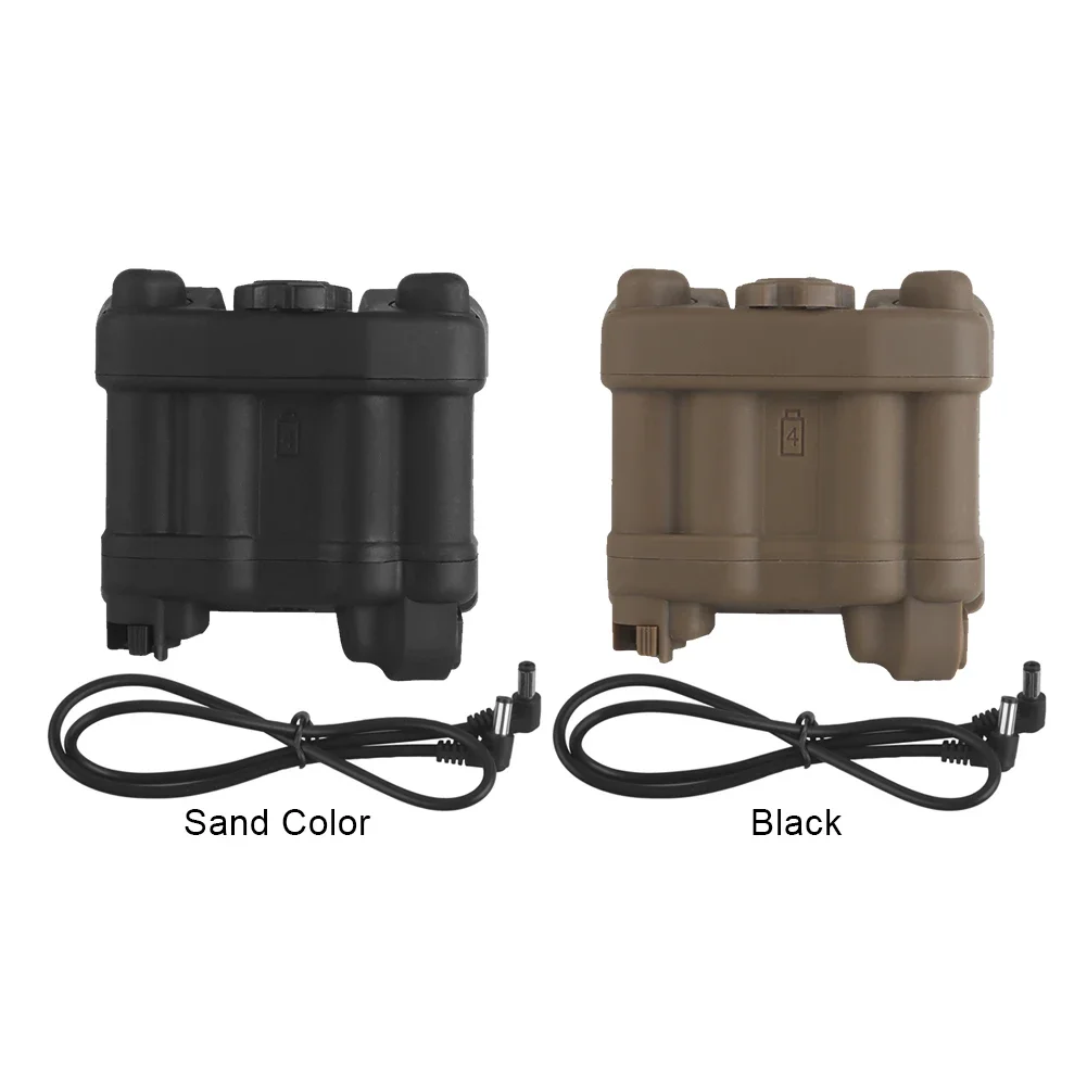 Battery Box Retention System Adjustable Helmet NVG Battery Pouch Realistic Battery Storage Holder Pack for AN/PVS31 Battery Case