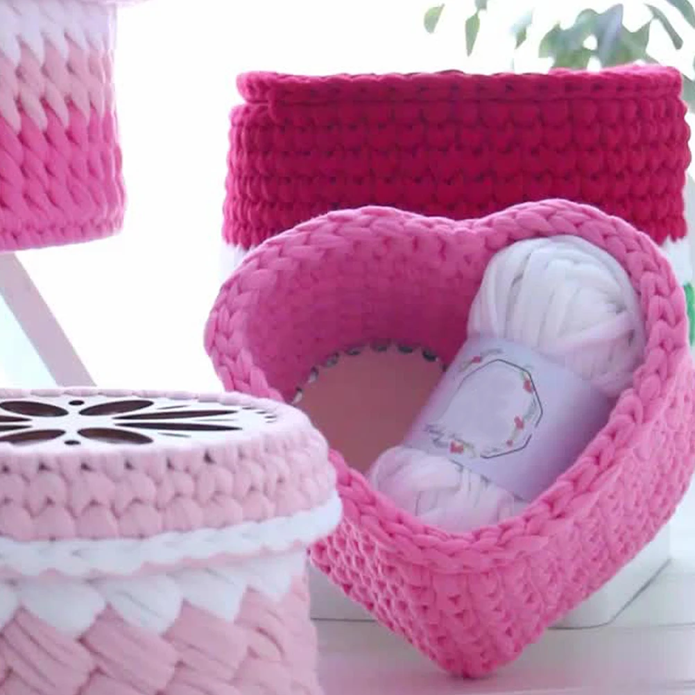 4 pezzi mini cornice per punto croce intrecciata all'uncinetto base in legno borsa fai da te fondo shaper filato