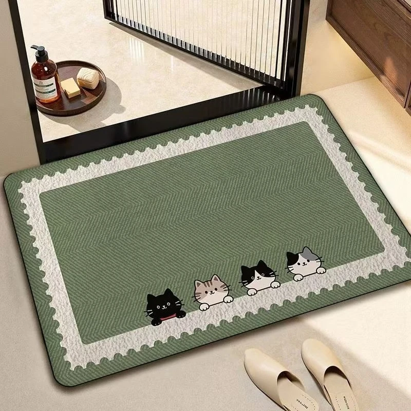 Bathroom absorbent diatom mud toilet  doormat toilet toilet floor mat toilet carpet