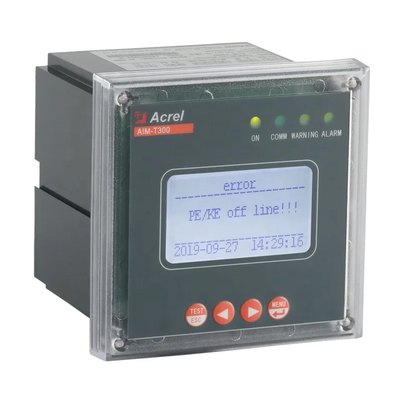 MSAcrel AIM-T300 Line Insulation Monitor for Ship and Shore Power System with Fault Alarm