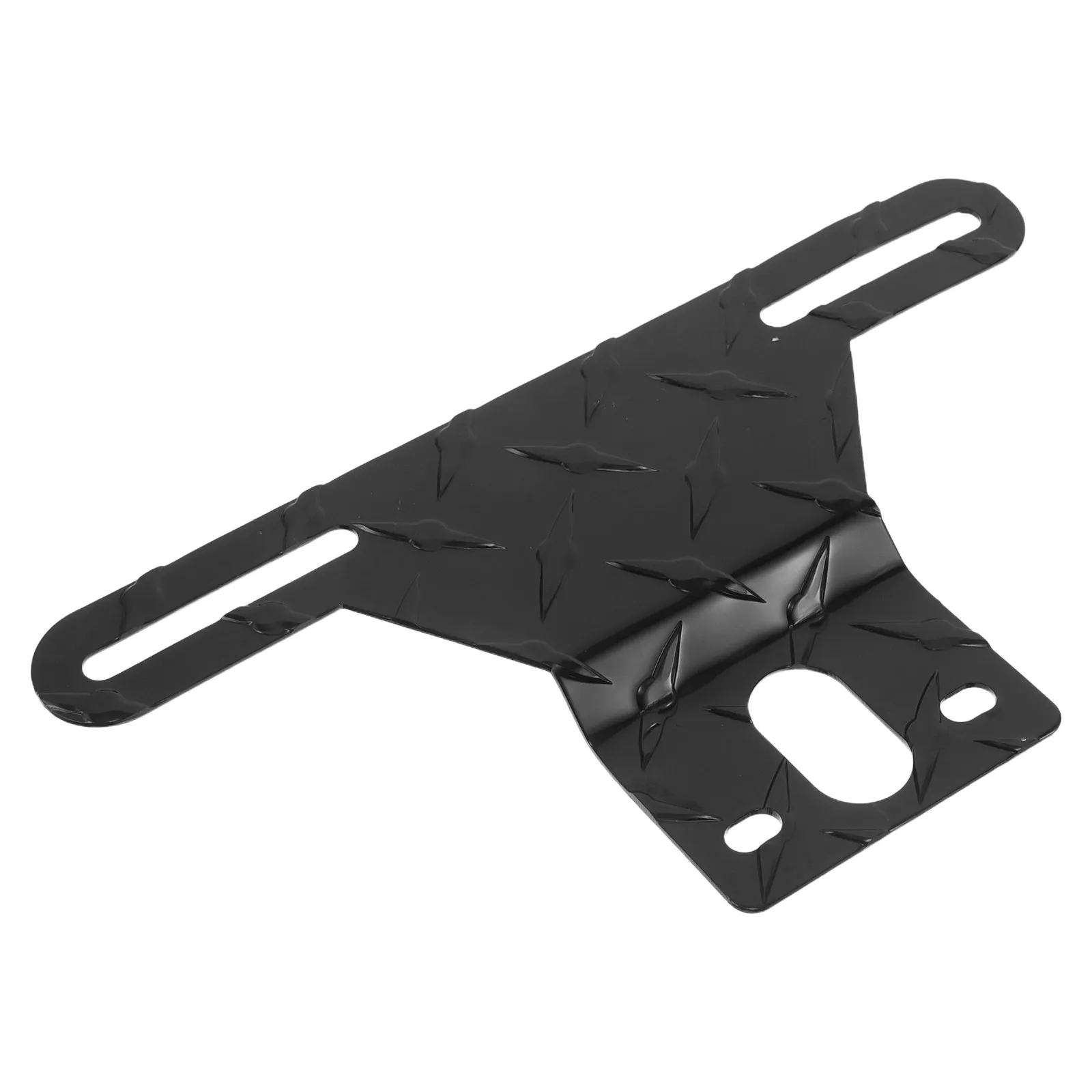 

1Set License Plate Frame Universal Black Metal Car Trailer Atv Mount Bracket License Plate Holder Night Visible