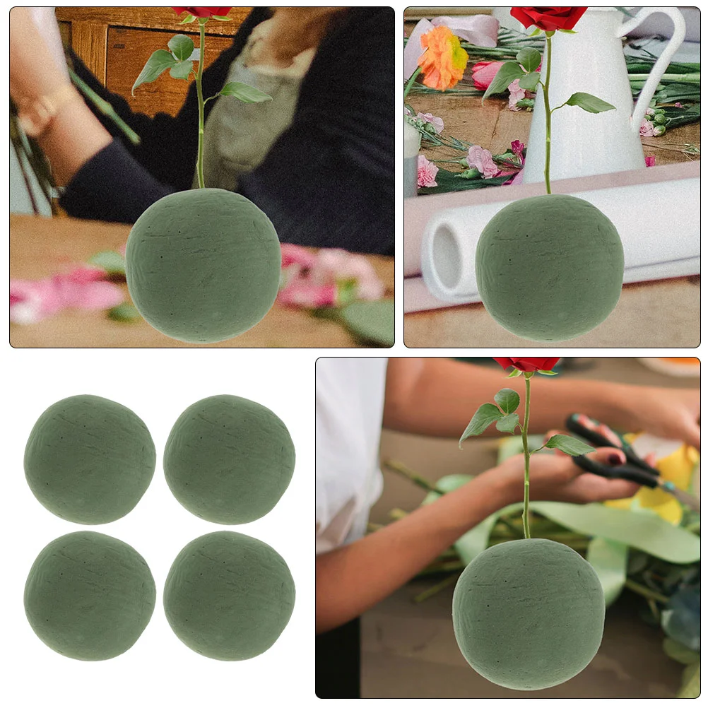 Flower Mud Round Foam for Crafts Base Floral Block Packaging Arrangements Supplies Flowers Ball Artificial