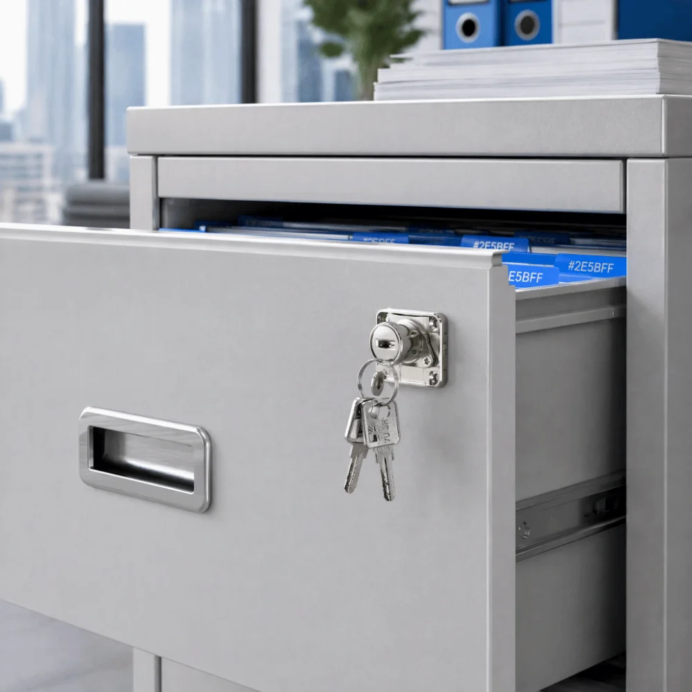 Durable Zinc Alloy Furniture Drawer Lock Security Reusable Cabinet Door Lock Deadbolt Cabinet Loc Closet