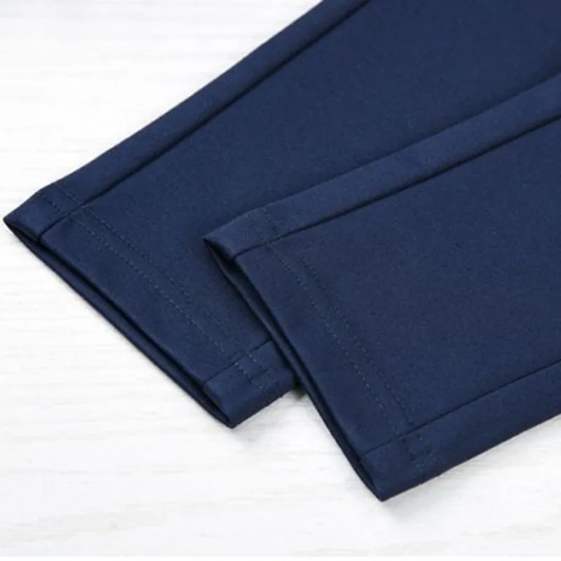 2024 Office Lady Korean Fashion Straight Pants Female Elastic Band High Waist Solid Big Size 5XL Women Autumn Elegant Trousers