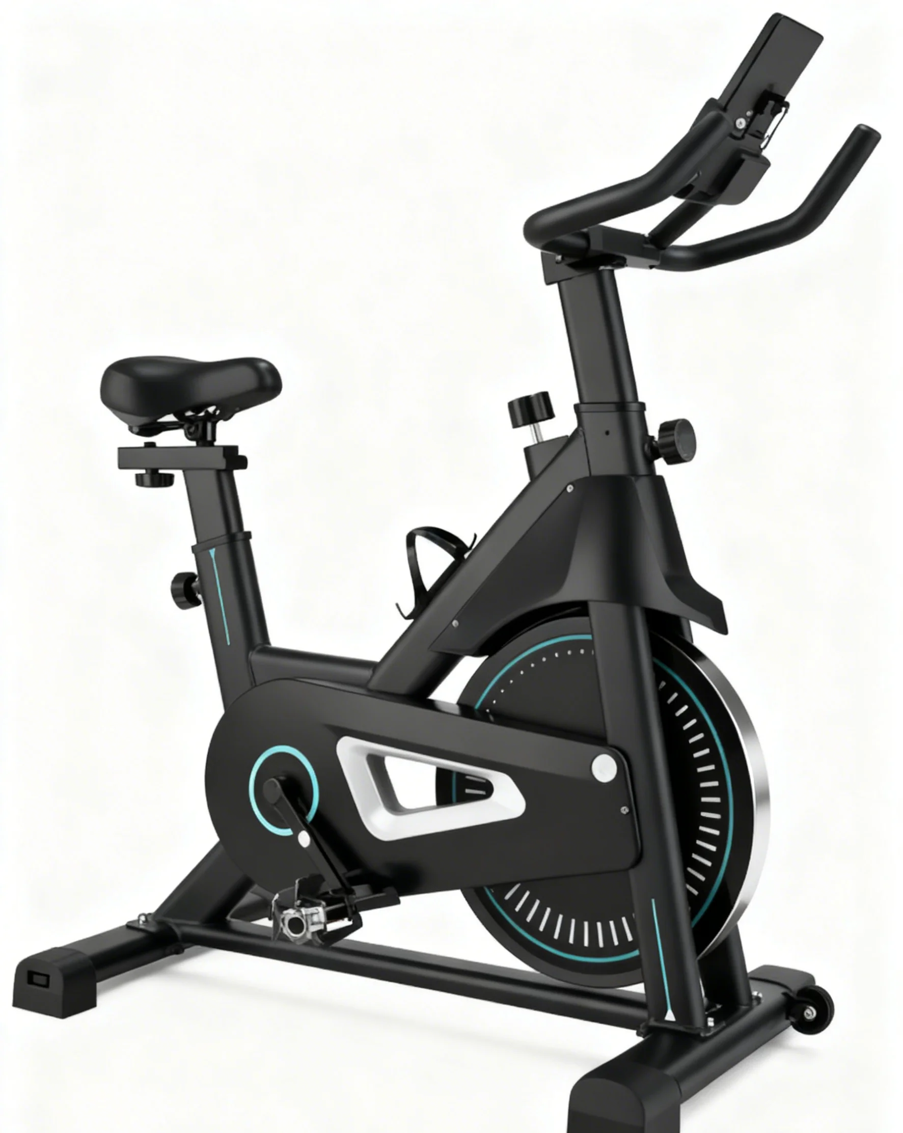 Manufacturer Wholesale 6kg Flywheel Upright Spin Bike Wool Felt Adjustable Resistance System Quiet Home Cycling Fitness
