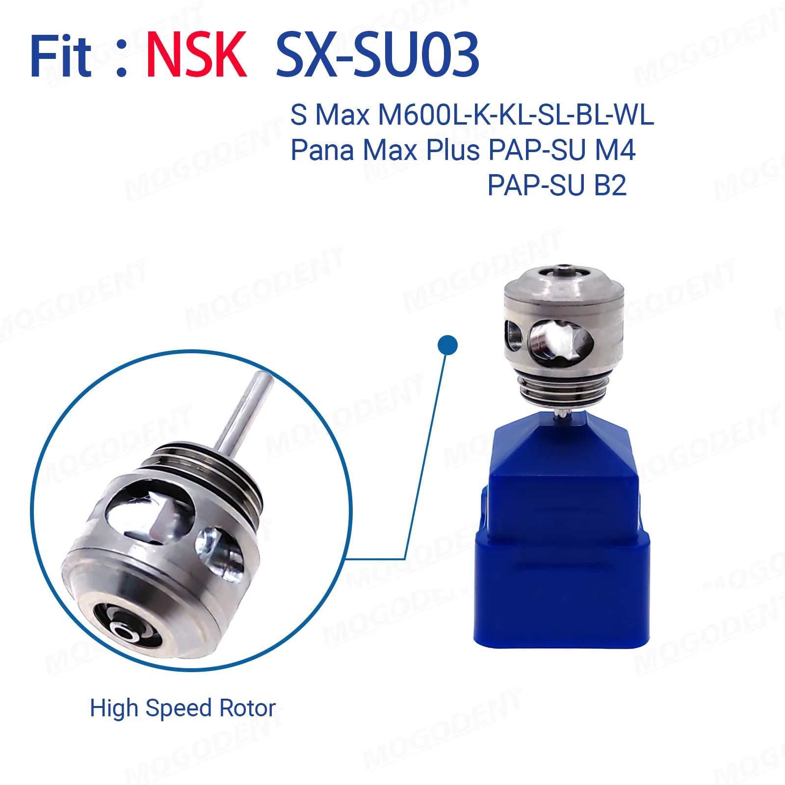 

Dental Cartridge Rotor For NSK SX-SU03 S-Max M600 M600L M600KL Pana Max Plus High Speed Handpiece Turbine Rotor Accessories