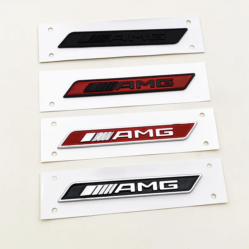 2 قطعة شعار ABS AMG شعار ملصق سيارة درابزين الجانب شارة لمرسيدس A45 C63 W204 W205 E63 W212 W213 CLA 45 GLC 63 X253 X164 S63 #2