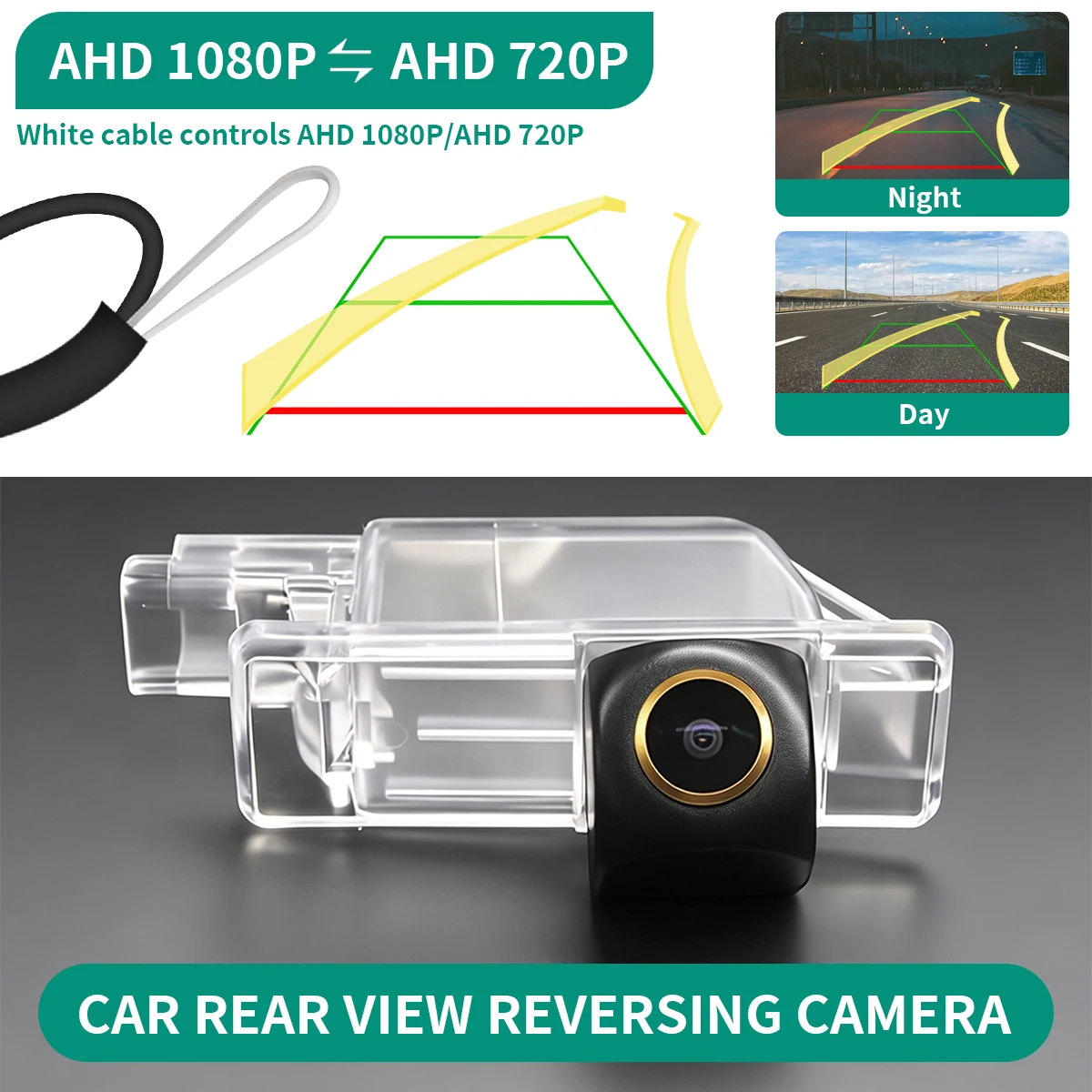 AHD 1080P Dynamic Trajectory Vehicle Rearview Camera for Citroen Peugeot 1007 2008 3008 208 301 307 308 406 407 408 508 607 806