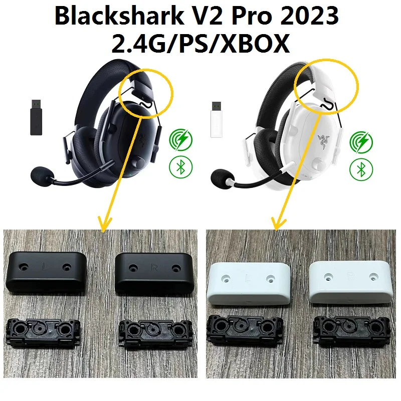 Original Spare parts For Razer Blackshark V2 Pro 2.4G/PS/XBOX headphone replacement repair Black Shark 2023 V2pro hinge buckle