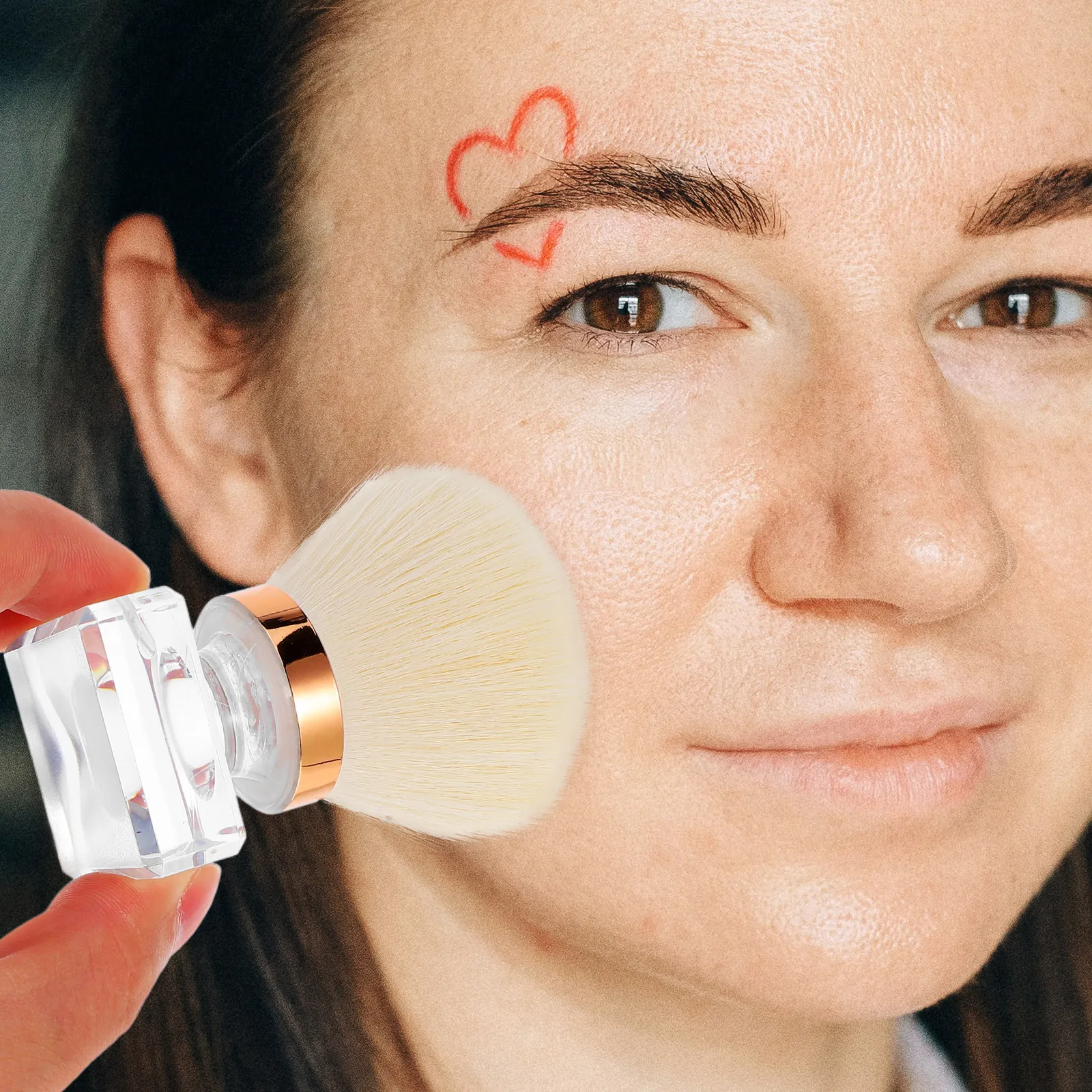 2 ชุดแปรงปัดแป้งพรีเมียมสำหรับรองพื้นและแป้งฝุ่น แปรงแต่งหน้าใยสังเคราะห์ นุ่ม ไม่หลุดร่วง สำหรับเดินทาง ใช้ได้กับใบหน้าและดวงตา