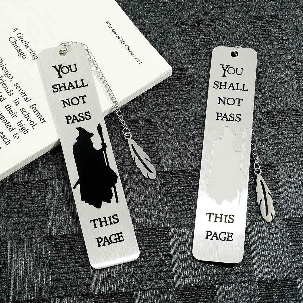 Witch Warning Book Mark Personalized Metal Bookmarks Reading Markers Book Accessories Gift for Book Lovers Women Men Collect