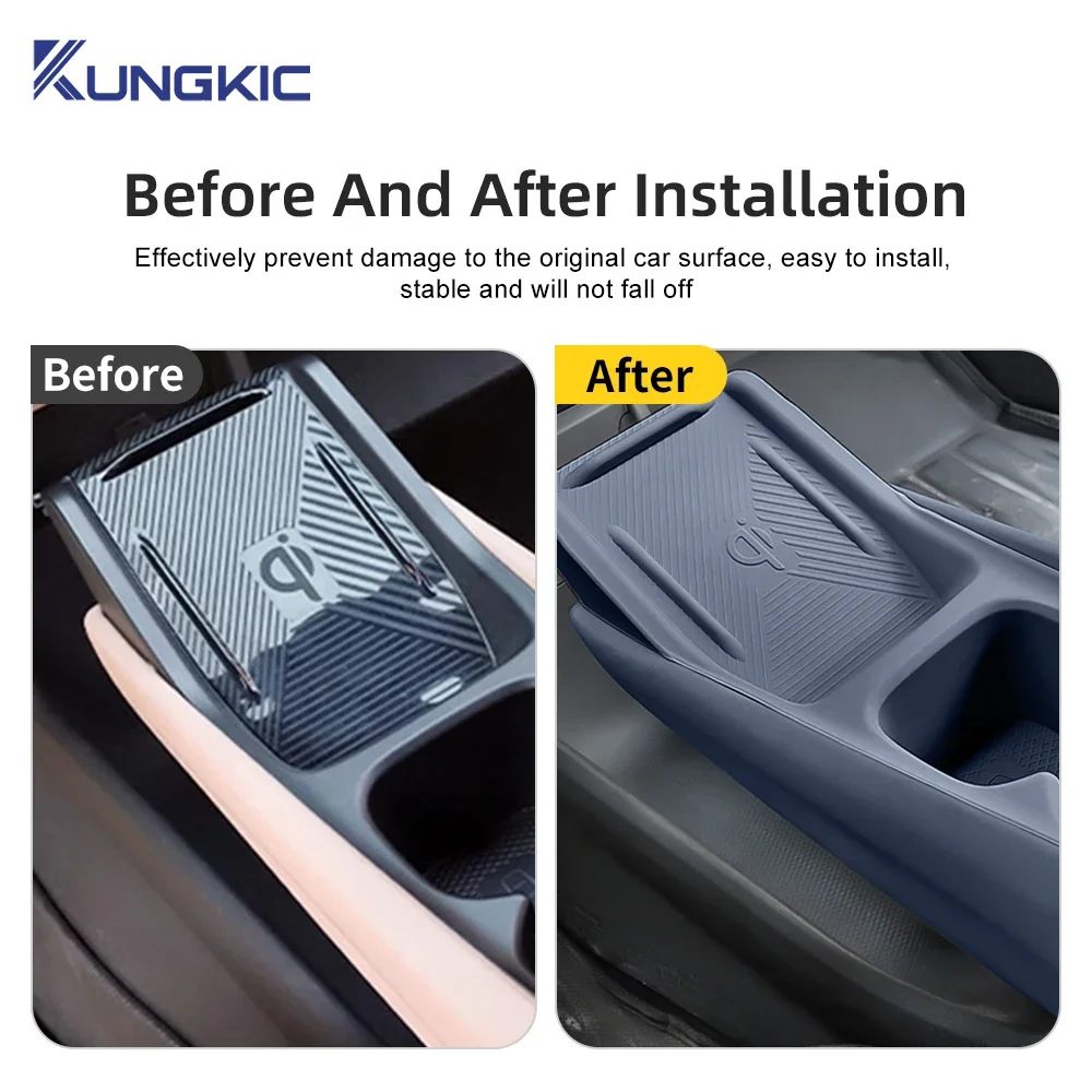 

For BYD Seagull 2023 2024 2025 Central Control Protect Mat Silicone Wireless Charging Protective Pad Car Interior Accessories