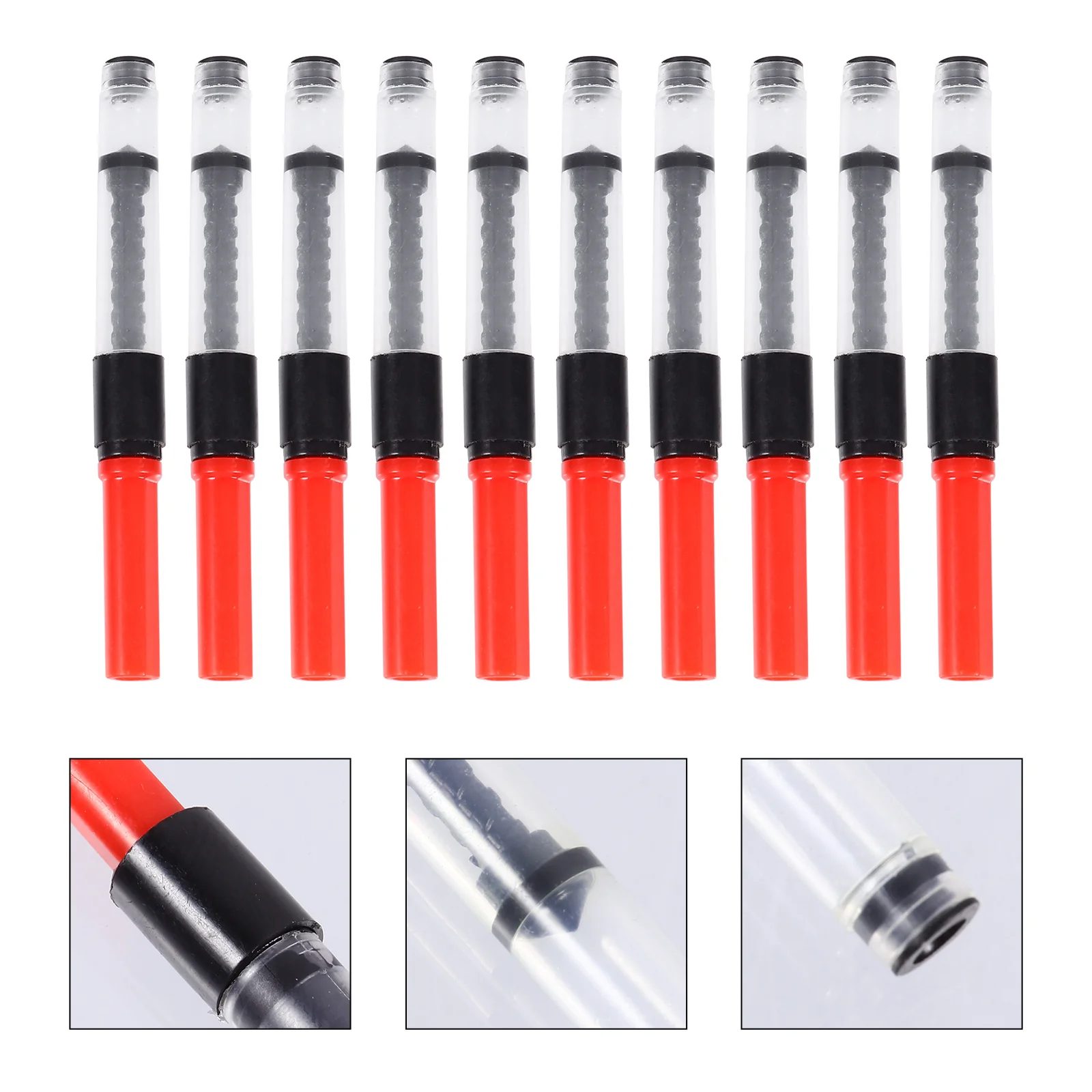 10Pcs High Performance Ink Absorber for Fountain Pen Leakproof Design Easy Install Refill Ink Converter Student Use Tool