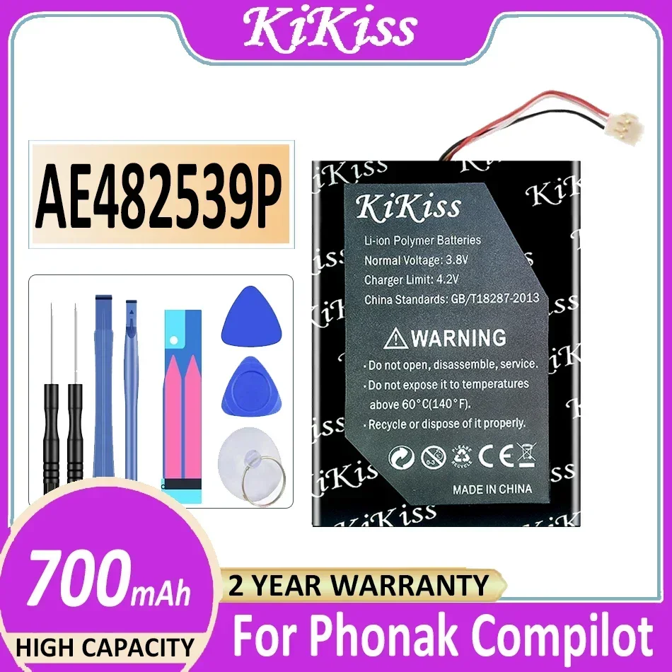 

Аккумулятор KiKiss AE482539P 700 мАч для телефона, Аккумуляторный 3-проводной цифровой аккумулятор