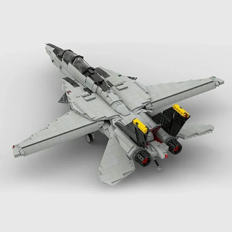 Moc-ミリタリーモデルのビルディングブロック、グラマンF-14 Tomcatファイター、テクノロジーブロック、DIYアセンブリおもちゃ、クリスマスギフトセット