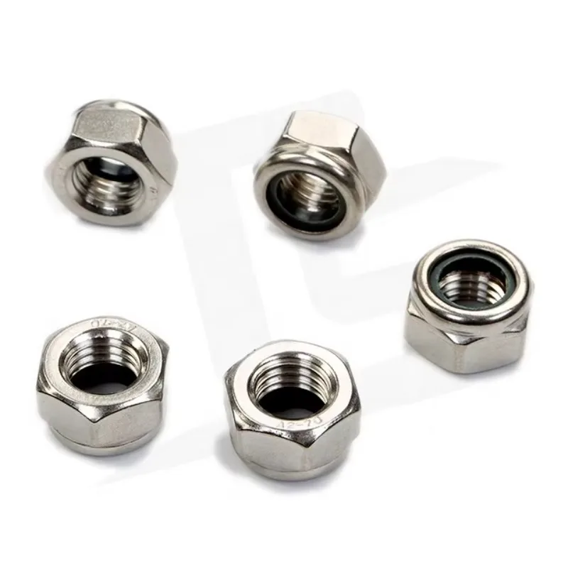 In-Stock Sales DIN985 M8 Stainless Steel 316 Nylon Insert Lock Hex Nut, 4800 Pcs Per Carton