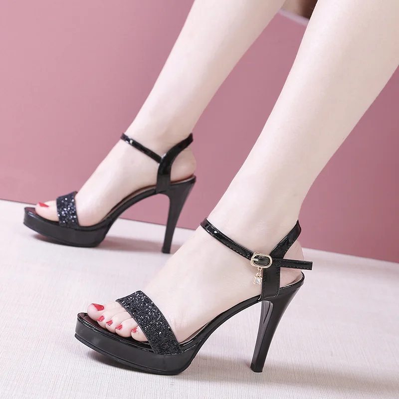 2024 New Elegant Slingbacks Shoes ，Thin Heel Women Shoes High Heels Party Office Lady Sandals， Shoes Woman Zapatos De Mujer PU