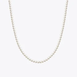 ENFASHION Collares Para Mujer Imitation Pearls Chain Necklace For Women's Stainless Steel 18k Gold Plated Jewelry Dating P243454