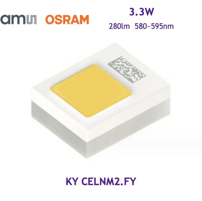 

Osram 2016 high-power LED bead mount KY CELNM2.FY 3.3W 3V automotive headlight bead light source