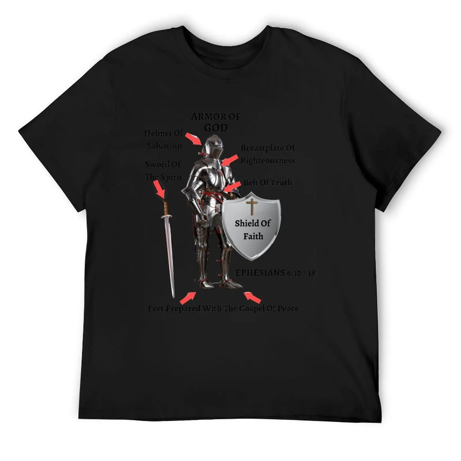 

Футболка The Armor Of GOD, одежда больших размеров, рубашка в стиле аниме, мужские футболки с рисунком