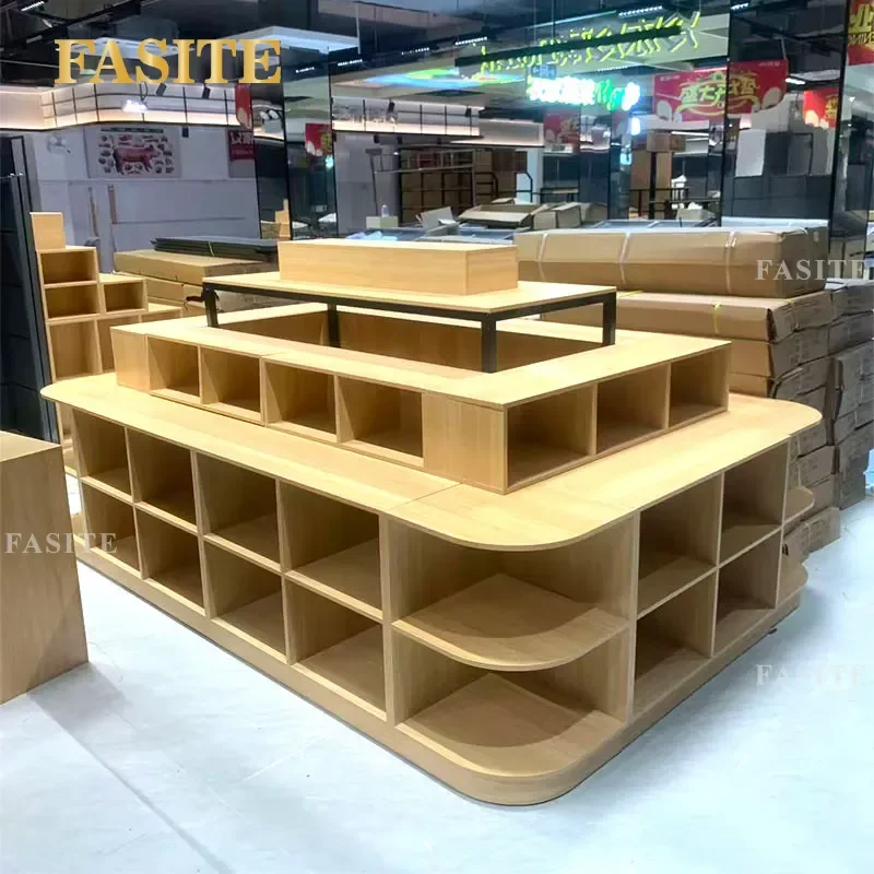 For Supermarket Nakajima Display Cabinet Product Showcase Book Stationery Store Shelf Stack Head Convenience Store Flow Table