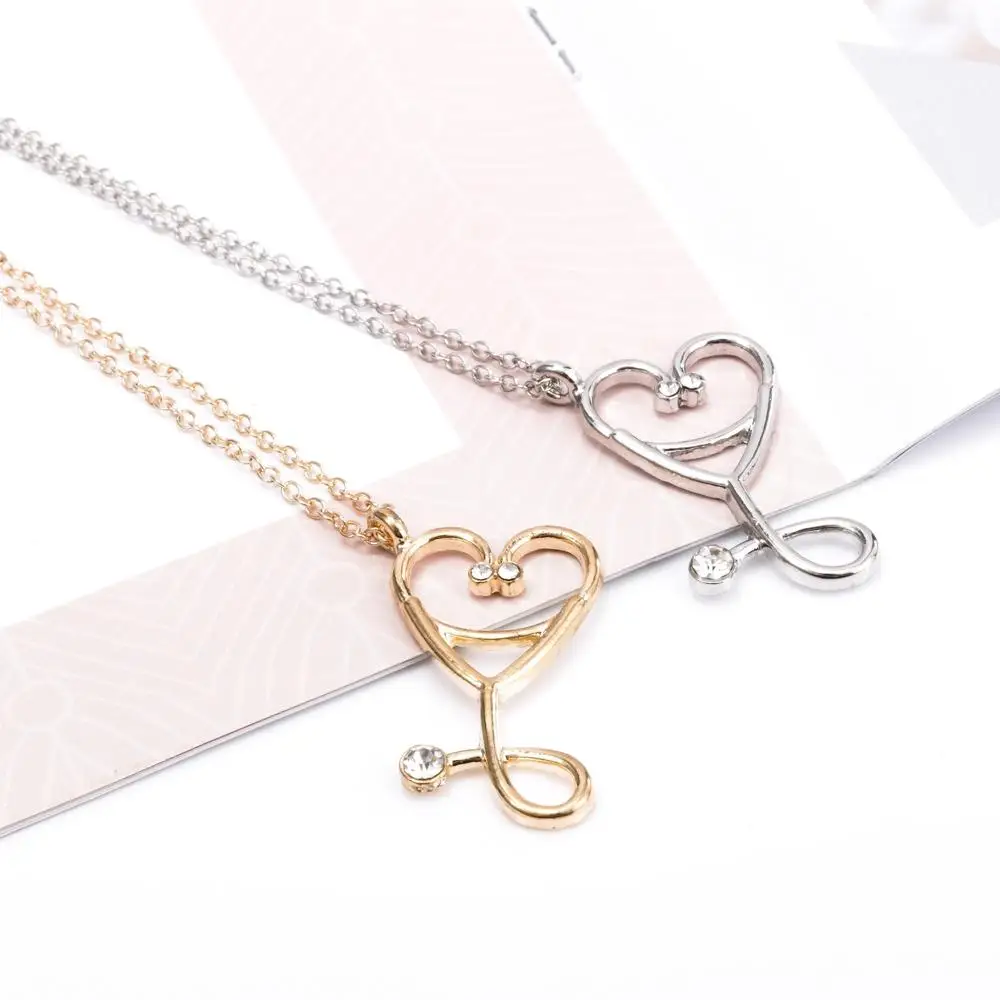 1 Pc Alloy Pendants Heart Shape Cherub Shape Pendants Personality Sweater Chain Greative Collarbone Chain Jewelry Accessories