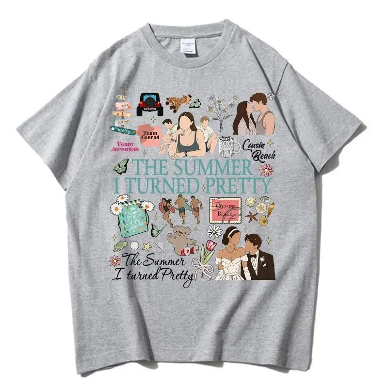 تي شيرت نسائي لفريق كونراد فريق البطن إرميا تي شيرت للشاطئ تي شيرت الصيف الذي تحولت موسمًا جميلًا 3 تي شيرت هدية لمحبي