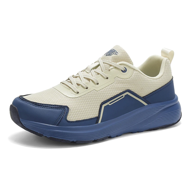 Men's Wide Toe Running Shoes Breathable Mesh Wide Foot Athletic Sneakers Comfort Wide Width Walking Trainers for Flat Feet