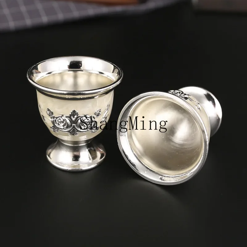 

CL high-grade silver kung fu tea set, teacup wine set, dragon and phoenix tea set, gift decoration
