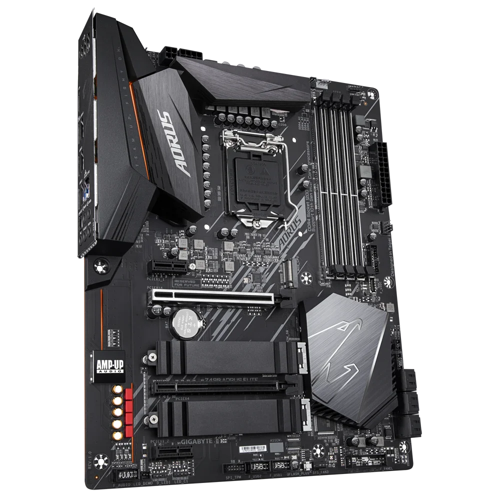 Imagem -04 - Gigabyte-placa-mãe Intel Z490 Atx Aorus Elite Lga 1200 Lga 1200 M.2 Duplo Sata gb s Usb 3.2 Lan de 25 Ghz