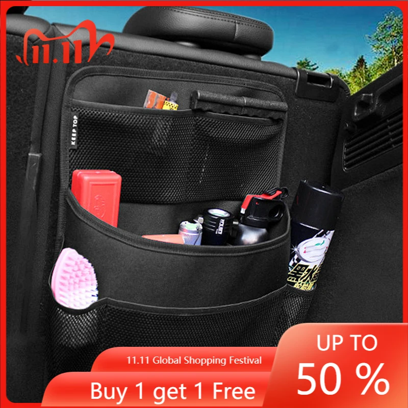 

for Ford Fiesta MK8 ST Ecosport 2012-2023 Puma 2019-2023 Car Rear Trunk Storage Bag Back Seat Organizer Hanging Bag Accessories