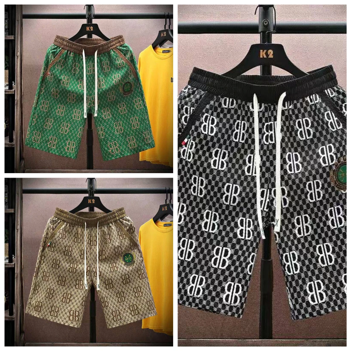 

New 2025 Summer Sporty Casual Men's Comfortable, Fashionable and Loose Shorts, Quick-drying and Quick-descent Motorcycle Shorts