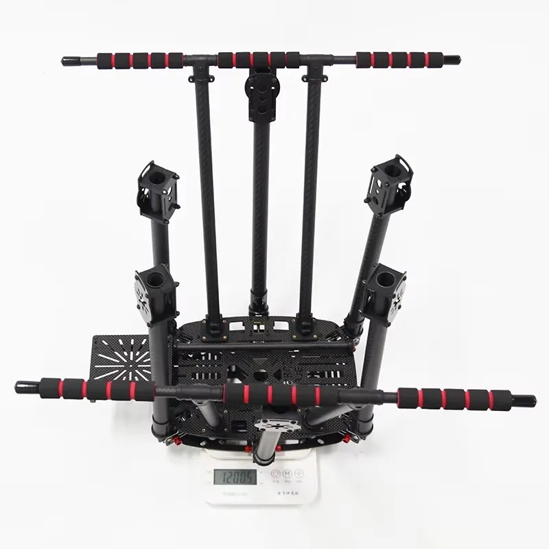 HotRC ZD850 PRO 풀 카본 파이버 ZD 850 프레임 키트, 접이식 랜딩 기어 및 접이식 암 포함, FPV DIY 항공기 헥사콥터용