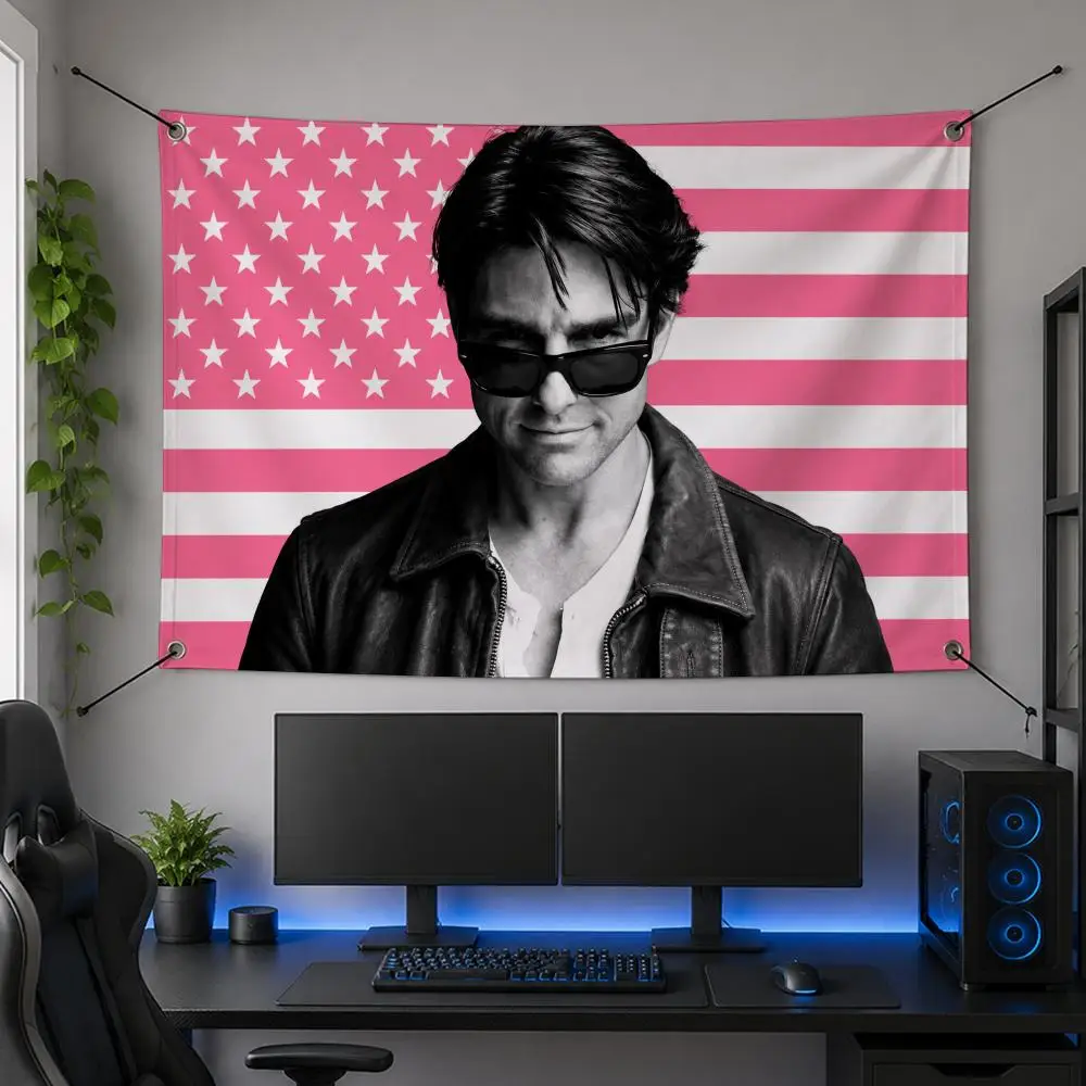 Actor Iconic T-Tom Cruise Flags Flag Banner for Bedroom Dorm Party Home Living Room Game Room Gift