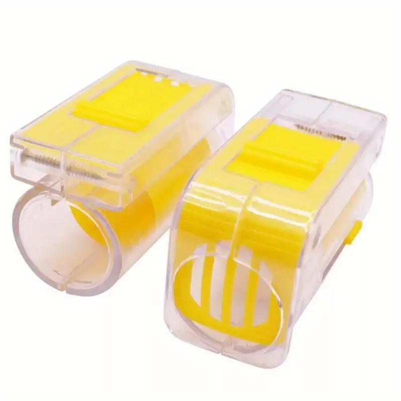1Pc Bee Queen Marker Bottle Plastic One Handed Marking Catcher with Plunger for Garden Beekeeping Supplies