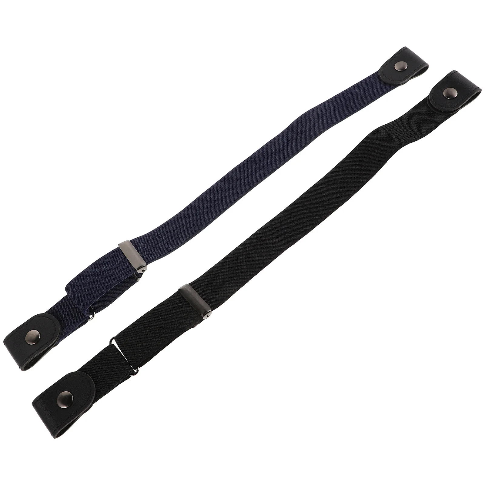 

2Pcs Elastic Waist Belt No Buckle Comfortable Invisible Adjustable Belt for Jeans Pants Fashion Dress Belts for Women