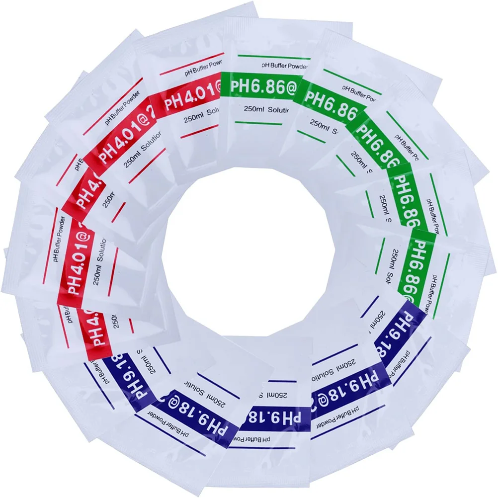 

15 Pcs Ph Calibration Solution 686 918 Kit 401 Buffer Powder for Meters Packets