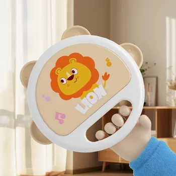 Brinquedos de percussão para bebês de 0 a 2 anos, tambores de mão, sinos, instrumentos educativos para a primeira infância
