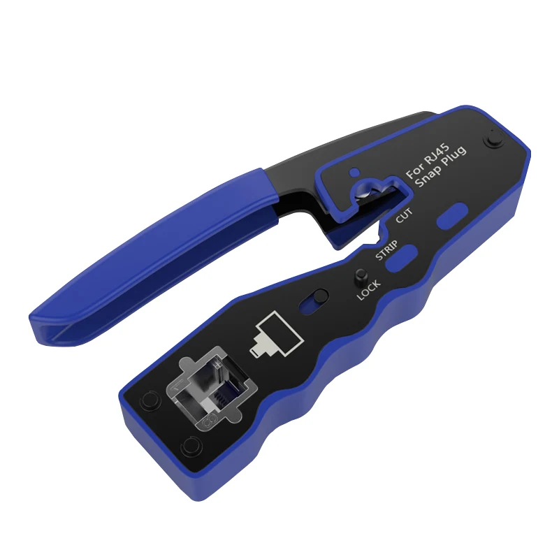 RJ45 UTP Crimper Network Tools Ethernet Cable Stripper Through-hole Connector CAT5/6/7/8 Pliers Pressing Wire Clamp Tongs Clip