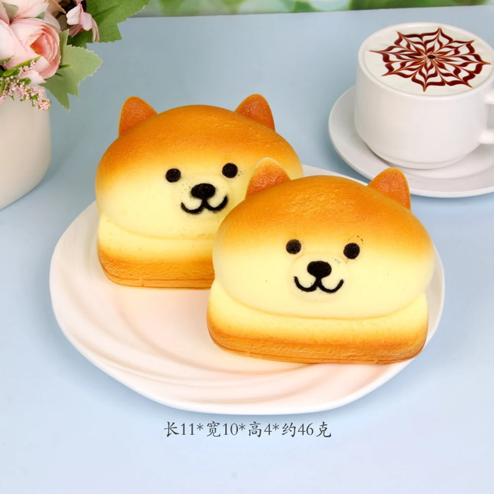 Jouet de décompression de pain, Toasts doux, Squishies en forme de pain, jouet pour adultes et enfants